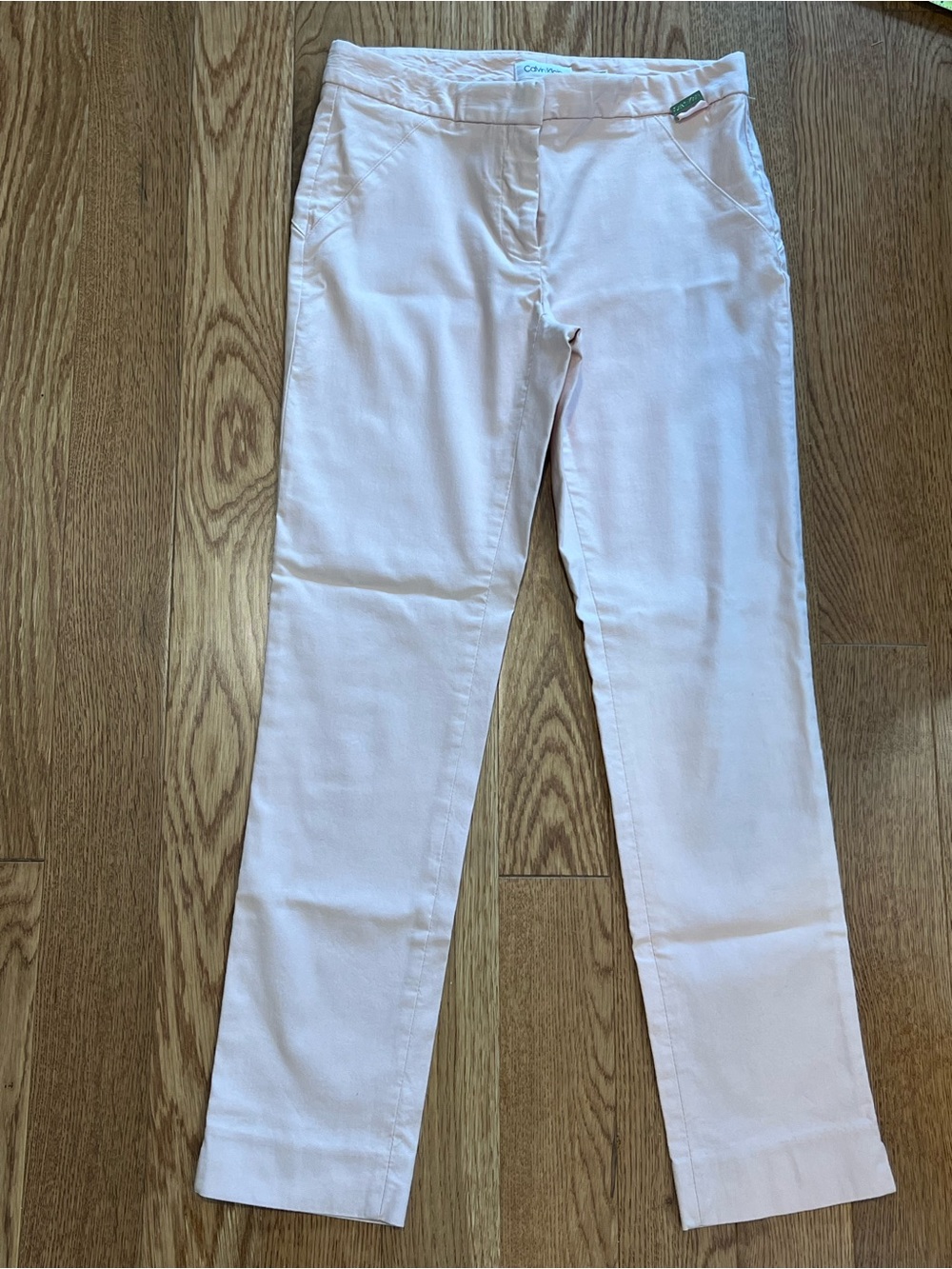 Calvin Klein Light Pink Slim Straight Pants